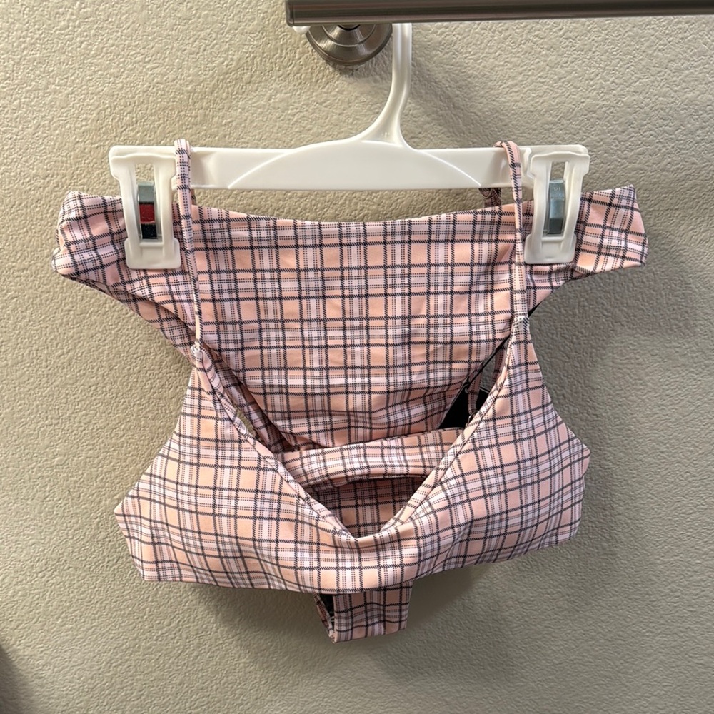 Pink Plaid Bikini
